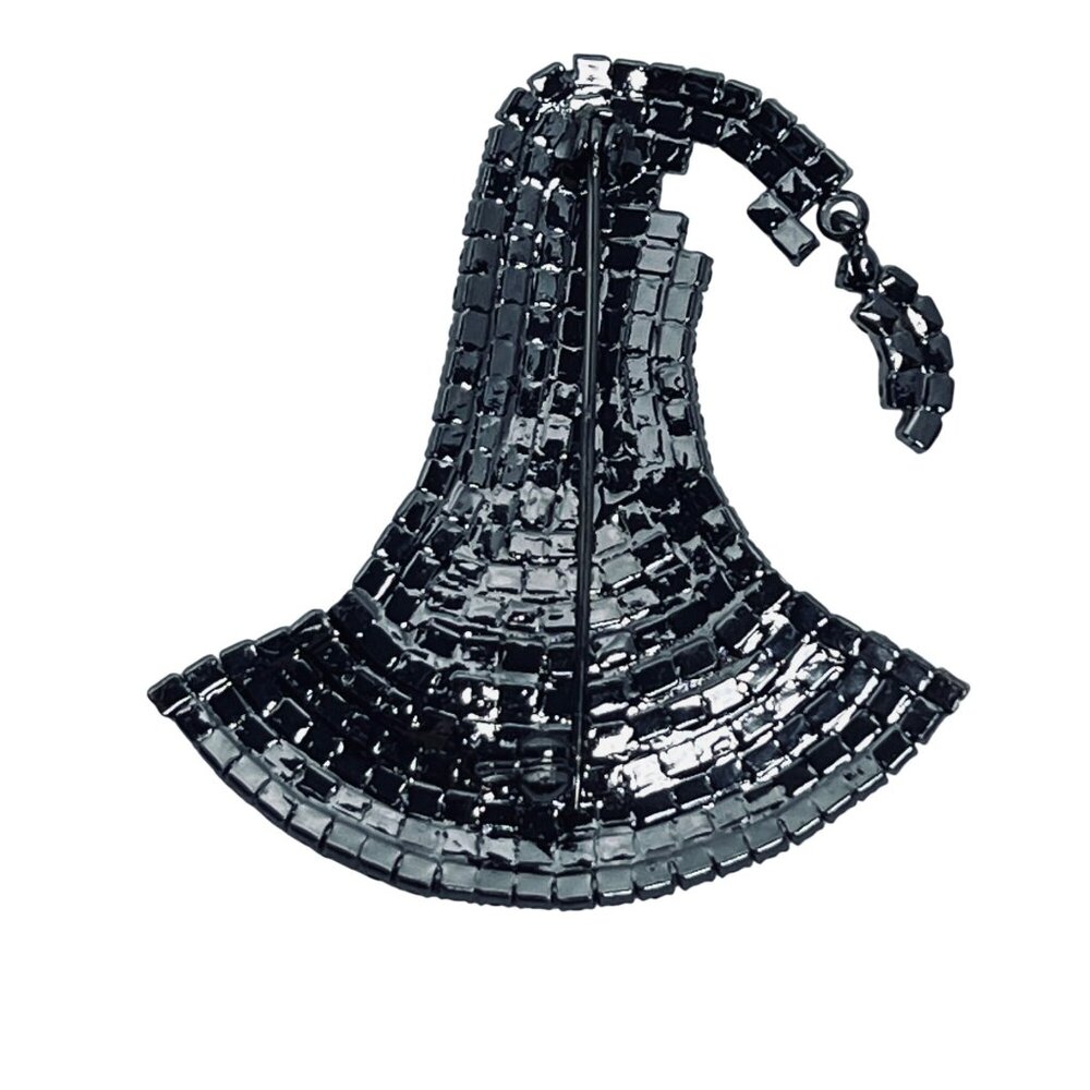 Von Maur Cescabelle Rhinestone Witch Hat Brooch With Articulating Hat Tip (5963) - Picture 5 of 6